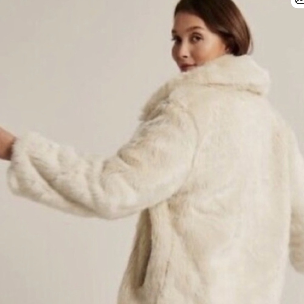 Abercrombie Faux Fur Aviator Jacket - Picture 3 of 5
